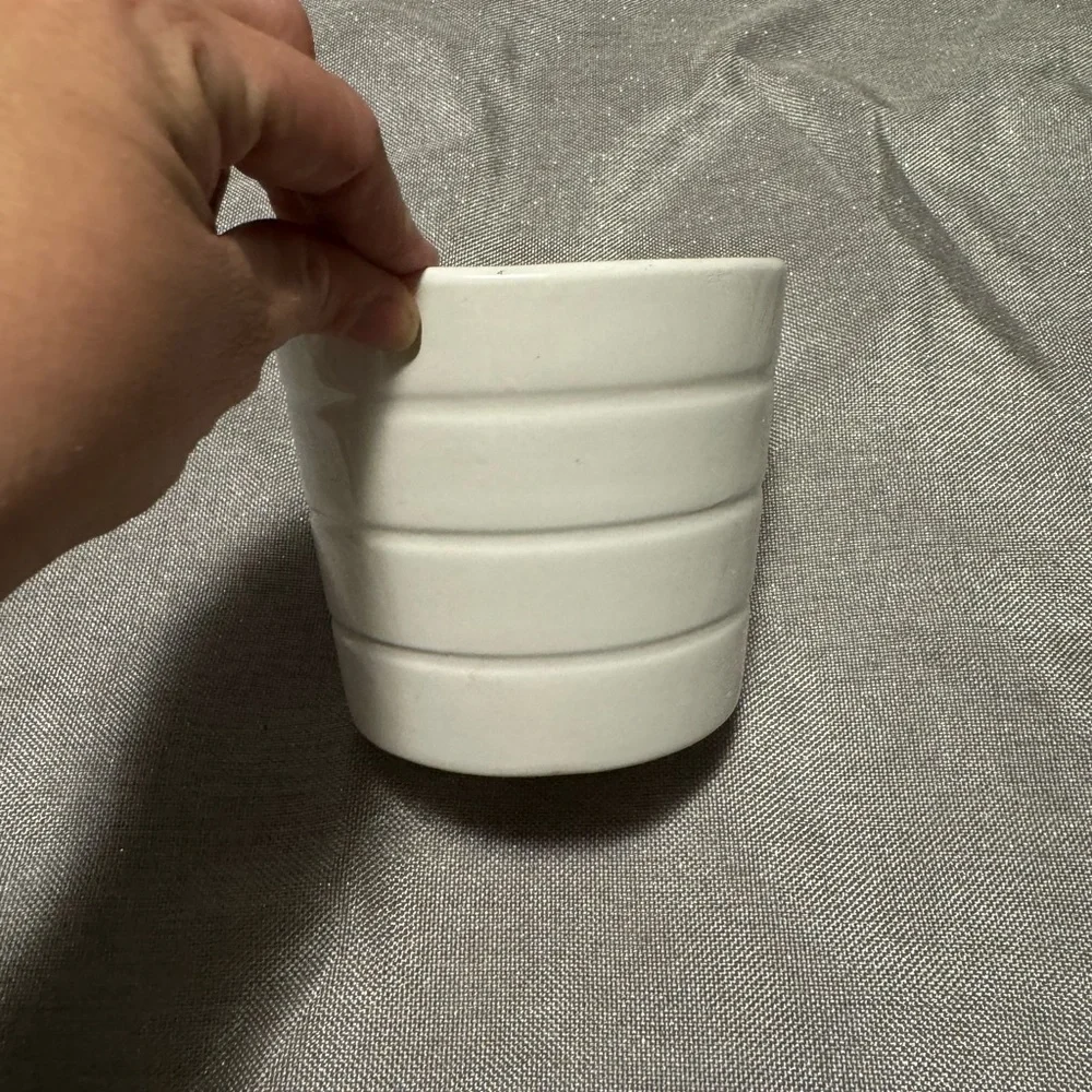 IKEA White Ceramic Planter 1602 Rare